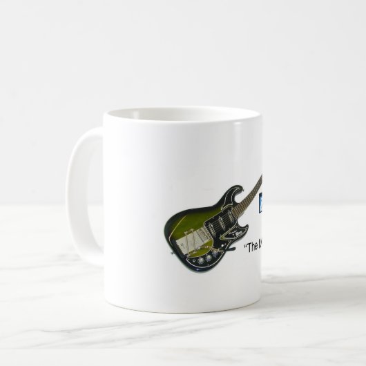 Burns Hank Marvin Guitar Mok (Voorkant links)