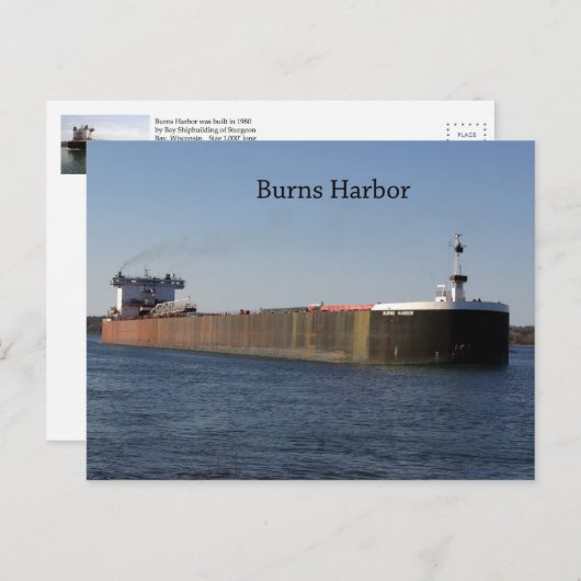 Burns Harbour-postkaart Briefkaart (Voorkant / Achterkant)