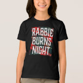 Burns Night Celebration Flyer op veelkleurig Tri-Blend Shirt (Voorkant)