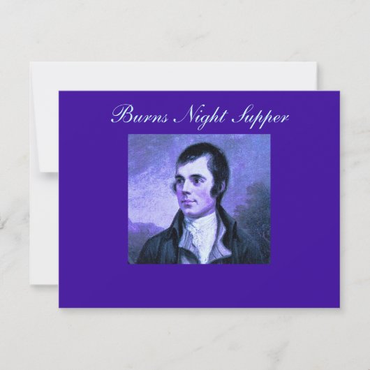 Burns Night Invitation - De Selkirk Grace Kaart (Voorkant)