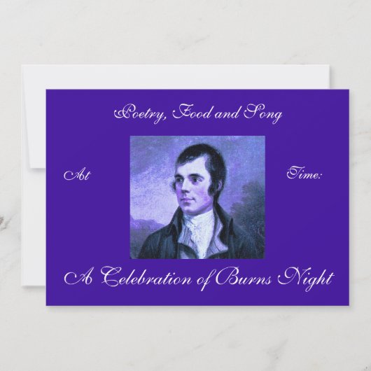 Burns Night Invitation Kaart (Voorkant)