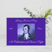 Burns Night Invitation Kaart (Staand voorkant)