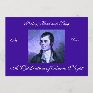 Burns Night Invitation Kaart