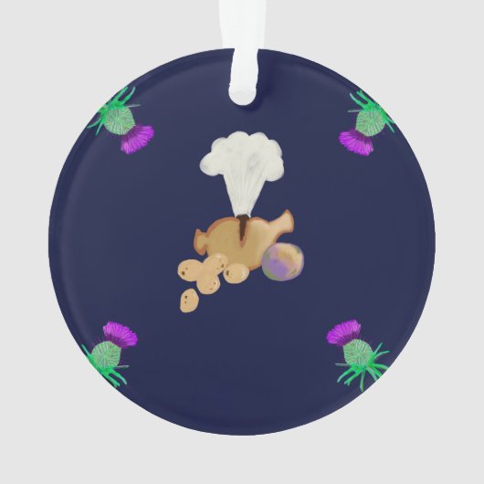 Burns Night lucht bewerken Ornament (achterkant)