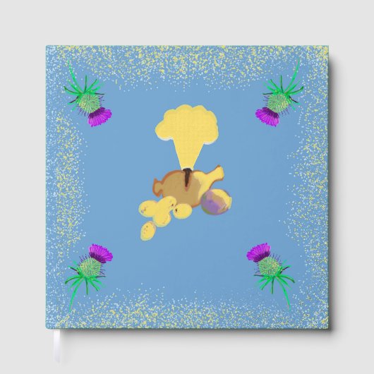 Burns Night sky edit Guest Book (Recto)