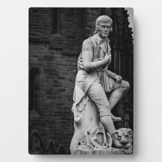 Burns Statue plaque Fotoplaat