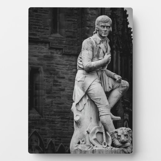 Burns Statue plaque Fotoplaat (voorkant)