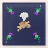 Burns supper coasters glazen onderzetter (Voorkant)