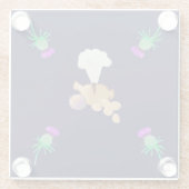 Burns supper coasters glazen onderzetter (Achterkant)