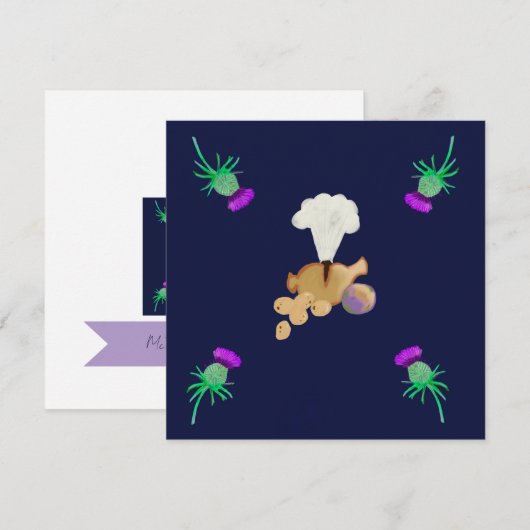 Burns supper save the date (Voorkant / Achterkant)