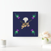 Burns supper vierkante klok (Huis)