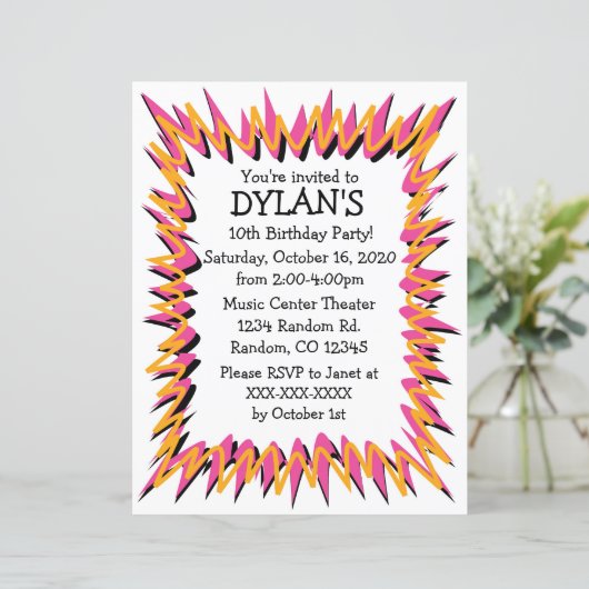 Burns thème anniversaire invitations flyer fêtes d (Debout devant)