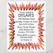 Burns thème anniversaire invitations flyer fêtes d (Devant)