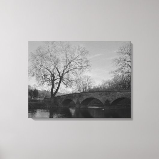 Burnside Bridge op het nationale slagveld van Anti Canvas Afdruk (Voorkant)