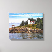 Burnt Coat Harbour Lighthouse Maine Wrapped Canvas (Voorkant)