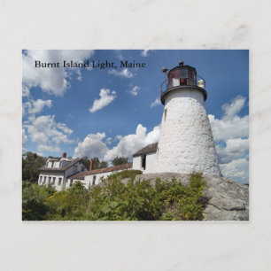 Burnt Island Light, carte postale du Maine