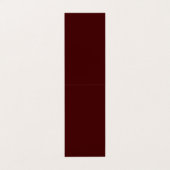 Burnt Maroon Folded Business Card 2x7 Custom Visitekaartjes (Buitenkant ongevouwen)