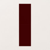 Burnt Maroon Folded Business Card 2x7 Custom Visitekaartjes (Binnenkant ongevouwen)