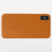 Burnt Orange iPhone XS Max Coque (Dos (Horizontal))