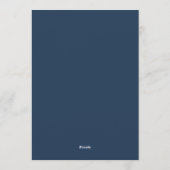 Burnt Orange Painterly Floral Wedding Kaart (Achterkant)