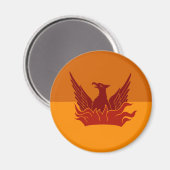 Burnt Orange SF Fog & Gold Flag Magnet Magneet (Voorkant / Achterkant)