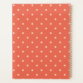Burnt Orange Small White Spots Planner (Achterkant)