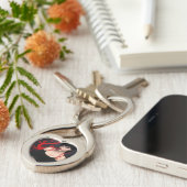 Burnt Out Souls metal keychain (Zijkant)