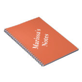 Burnt Sienna  basisschool Notitieboek (Rechterzijde)