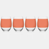 Burnt Sienna Wijnglas Zonder Voet (Links)