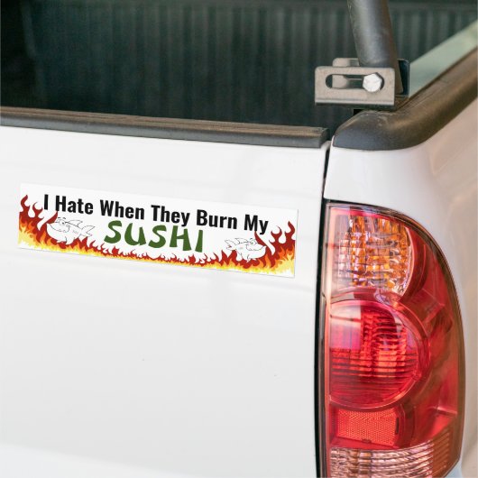 Burnt Sushi Bumpersticker (Op Truck)