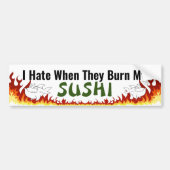 Burnt Sushi Bumpersticker (Voorkant)