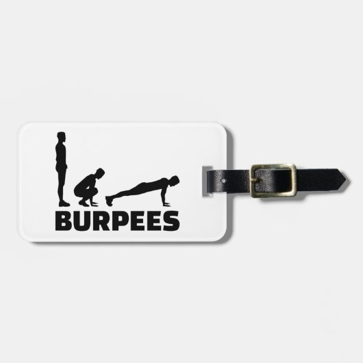 Burpees Bagagelabel (Voorkant horizontaal)