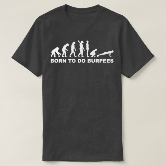 Burpees-evolutie 2 t-shirt (Design voorkant)