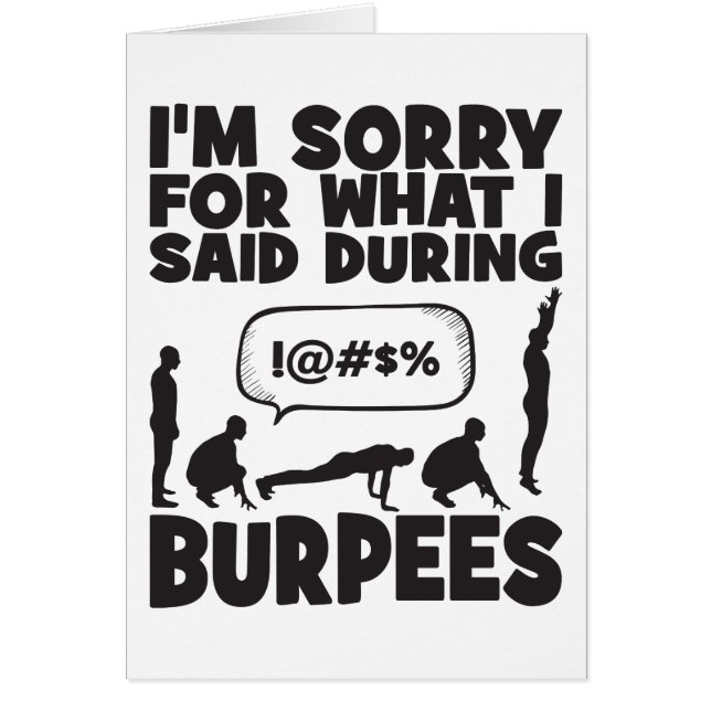 BURPEES - Funny Novelty Workout (Voorkant)