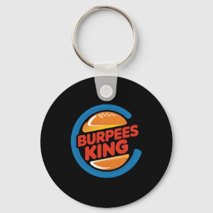 Burpees Koning Cardio Gym Bodybuilding Burger Lief Sleutelhanger