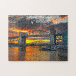 Burrard Street Bridge Vancouver. Jigsaw Puzzle