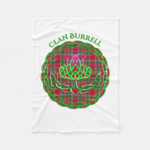 Burrell Scottish Tartan Celtic Thistle Fleece Deken