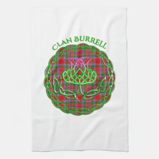 Burrell Scottish Tartan Celtic Thistle Theedoek
