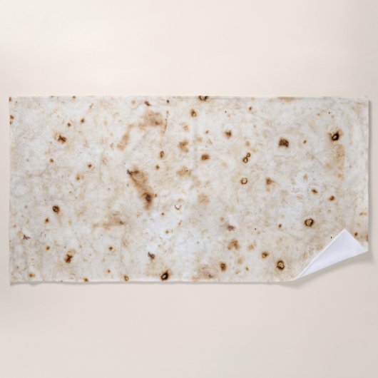 Burrito Blanket Flour Tortilla Taco Fast Food Wrap Strandlaken (Voorkant)