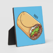 Burrito cartoon illustratie fotoplaat (Voorkant)
