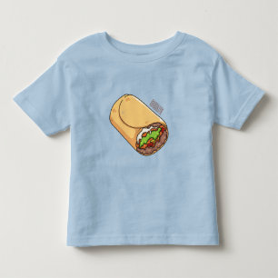 Burrito cartoon illustratie kinder shirts