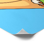 Burrito cartoon illustratie poster (Hoek)