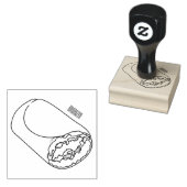 Burrito cartoon illustratie rubberstempel (Gestempeld)
