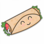 BURRITO DIE-CUT STYLE DECAL STICKER POUR VOITURE (Devant)