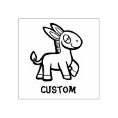 Burrito Donkey Leraarstempel Rubberstempel (Afrduk)