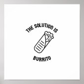 Burrito is de oplossing poster (Voorkant)