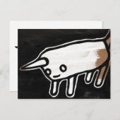 burrito unicorn ! briefkaart (Voorkant / Achterkant)