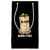 Burritoes Funny Burrito Pun Dark BG Klein Cadeauzakje (Voorkant)