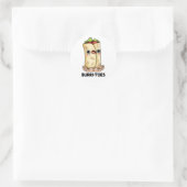 Burritoes Funny Burrito Pun Ronde Sticker (Tas)