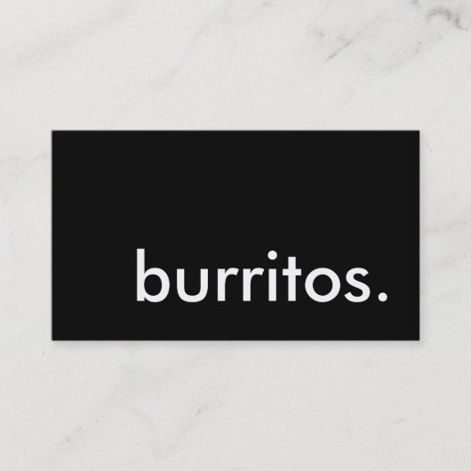 burritos. carte perforée de fidélité (Devant)